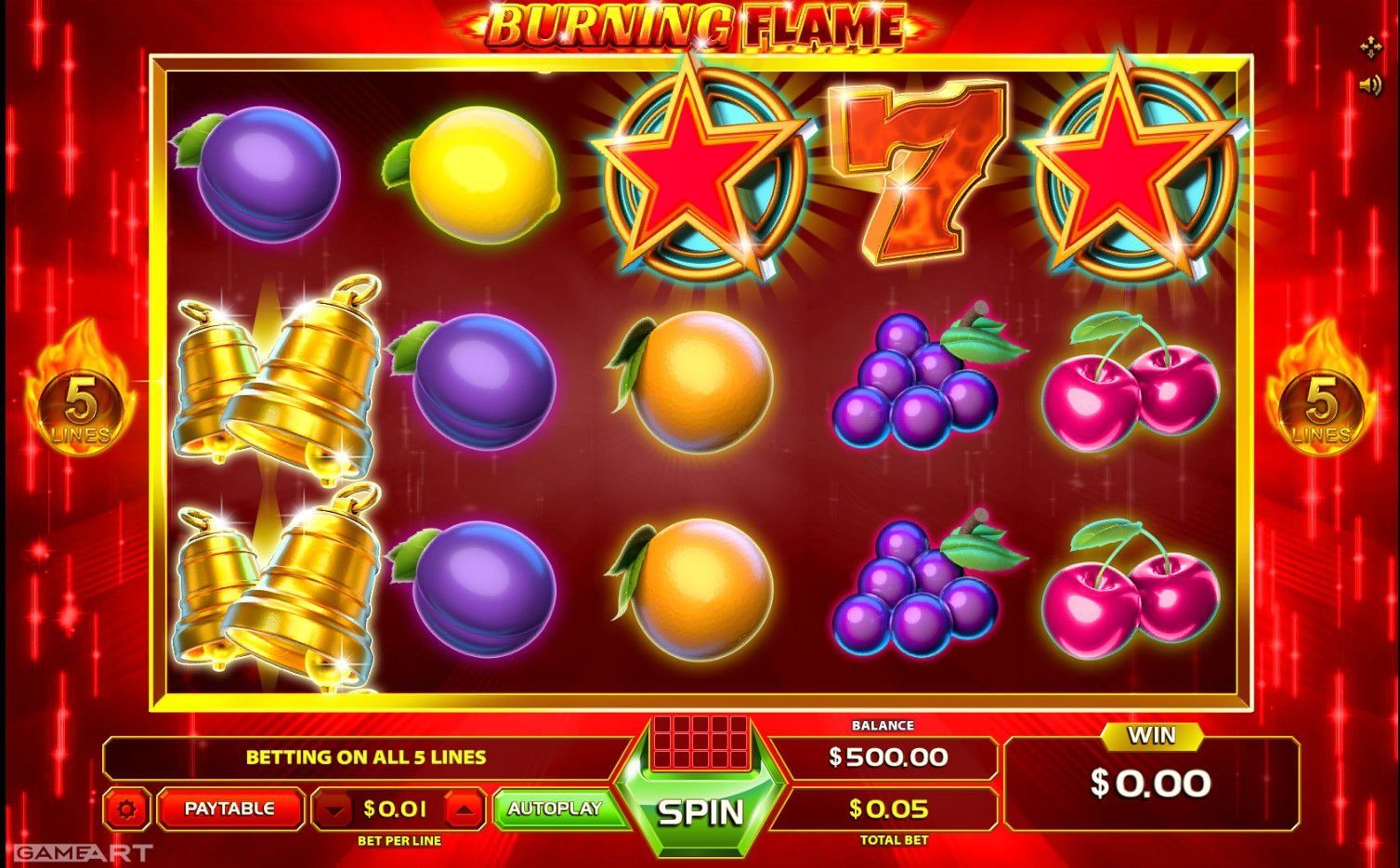Slot Burning Flame