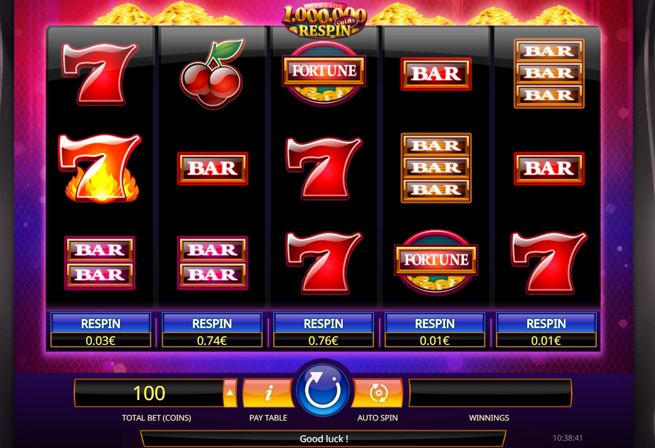 Slot Million Coins Respin