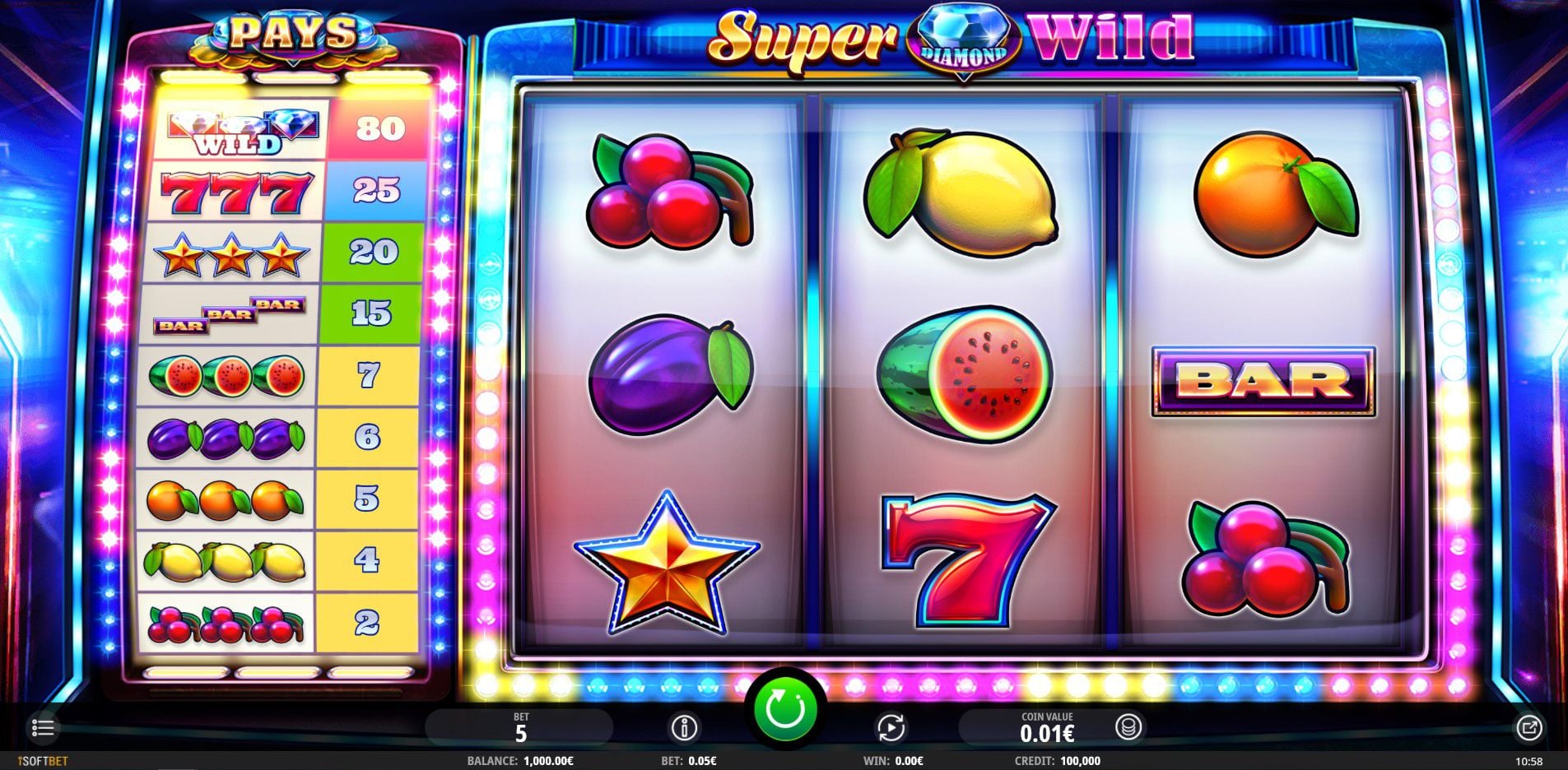Slot Super Diamond Wild