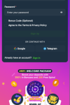 Wild.io Casino Registration Form