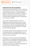 Betsson Casino Responsible Gambling Tools