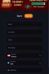 blaze casino registration form