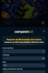 CampeonBet Casino formulario de registro