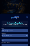 Andromedasino Sign Up Form