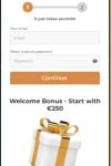 Dublinbet Sign up form