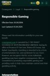 Crowngreen Casino Responible gambling 