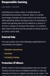 RollXO Casino responsible gambling