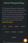 Clash.gg Casino Responsible Gambling Tools