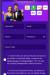 Sweepstake Casino Registration Form