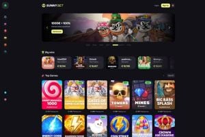 Sunnybet mobiilirakenduse ekraanipilt