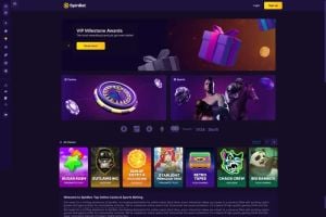 SpinBet mobile app interface showcasing withdrawal options