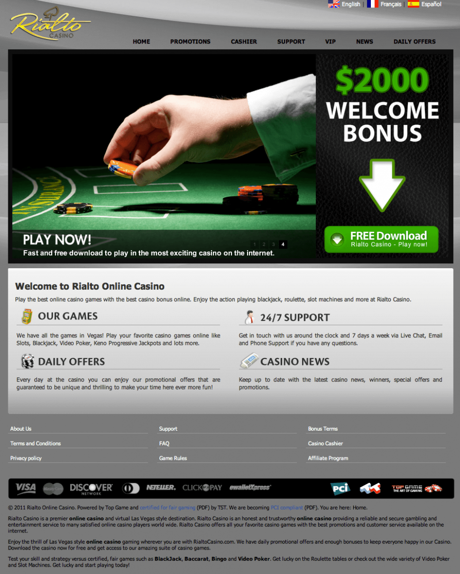 Rialto Casino (2024) Is it Legit and Safe?