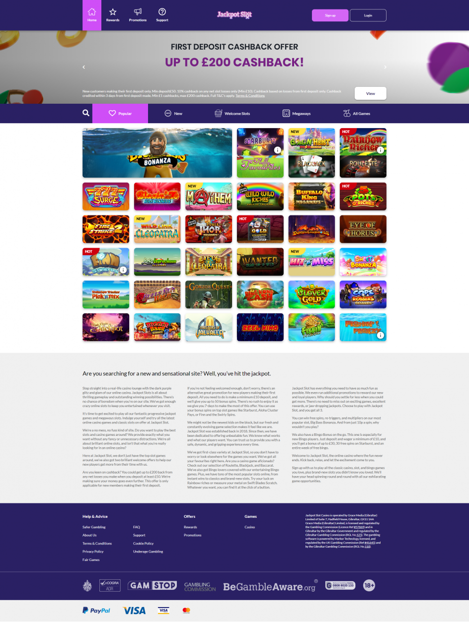 Jackpot Slot Casino (2024) Is it Legit and Safe?