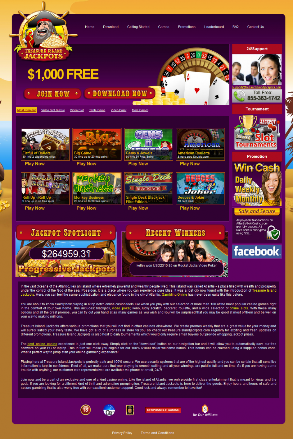Treasure Island Jackpots Casino (2024) Is it Legit and Safe?