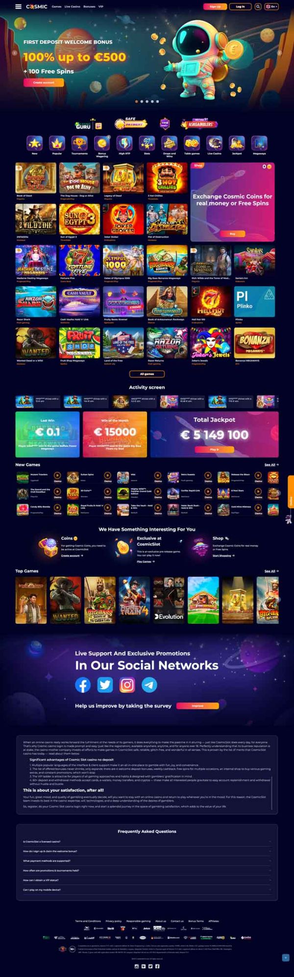cosmicslot casino app