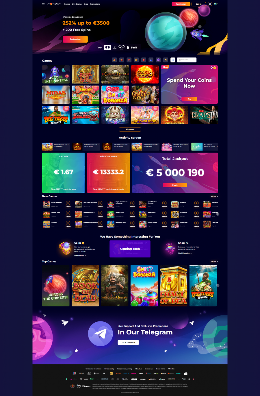 cosmicslot casino mobil