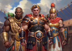 3 Gladiatori sfidano Cesare nella nuova slot di Yggdrasil