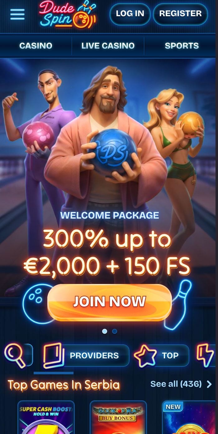 Dudespin Casino Mobile Interface