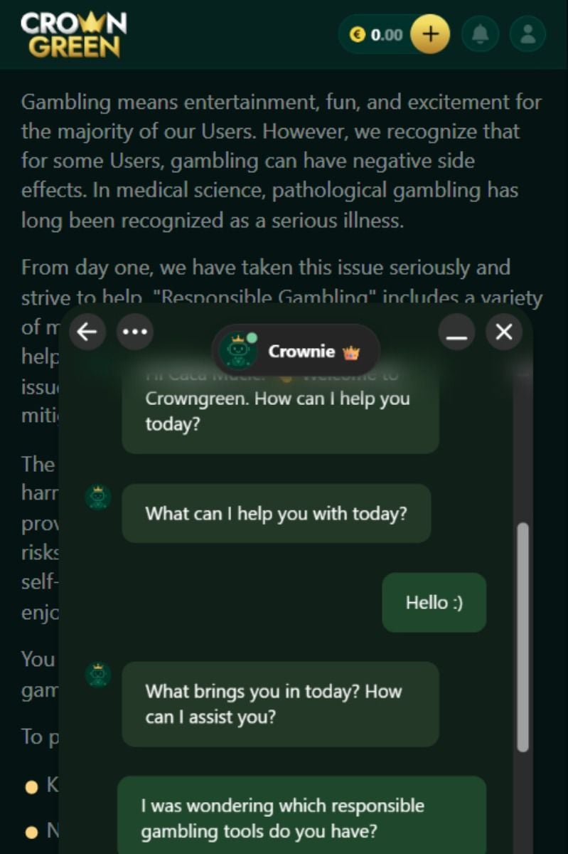 Crowngreen customer support