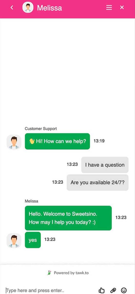 Sweetsino Casino Support