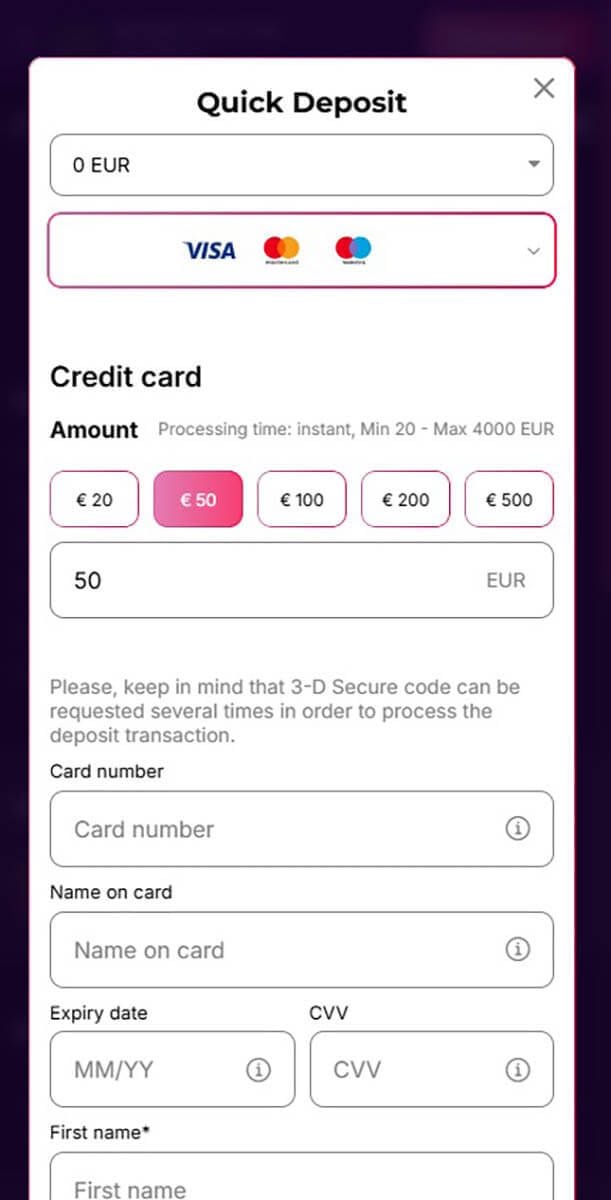 Run4Win Casino Payments
