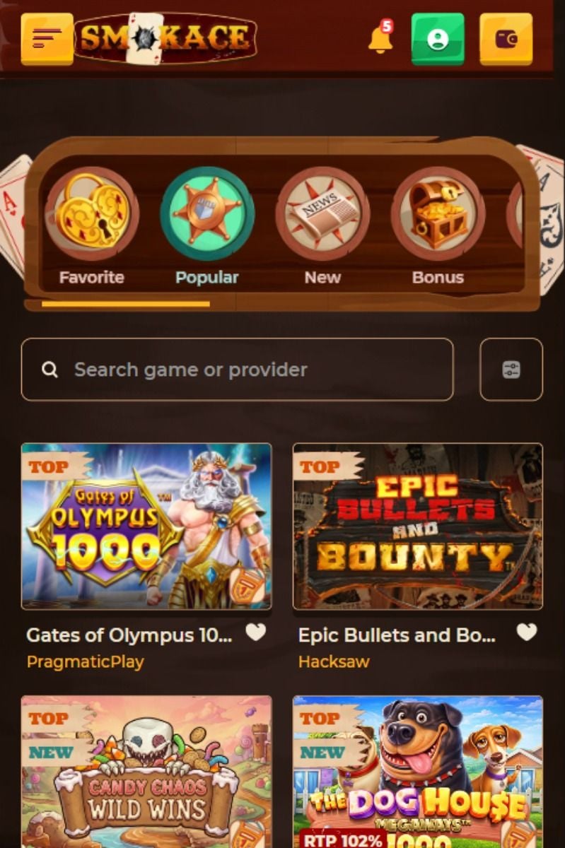 smokeace slots