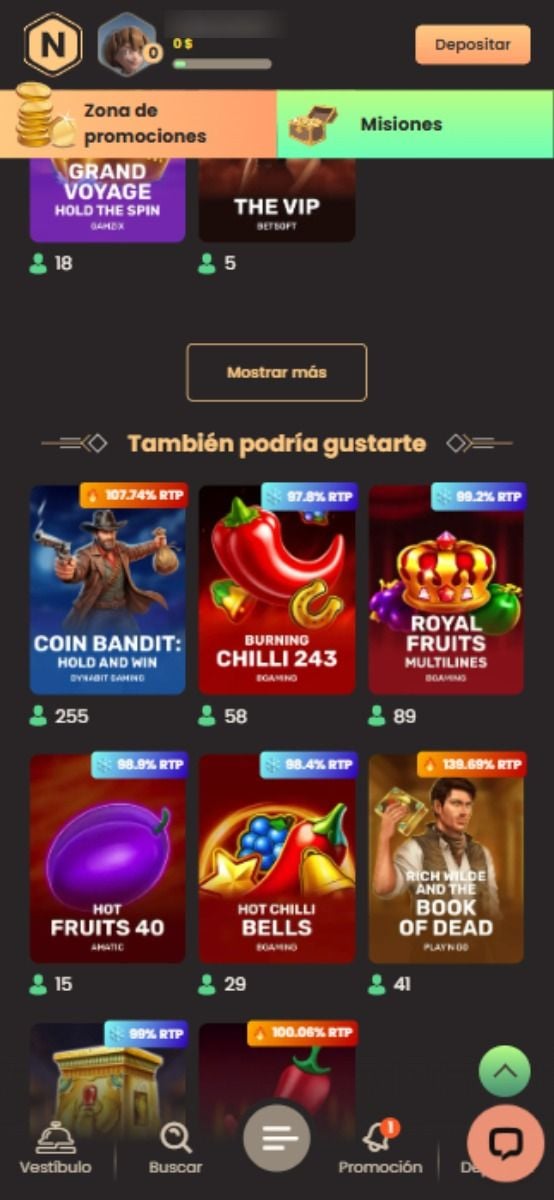 National Casino juegos