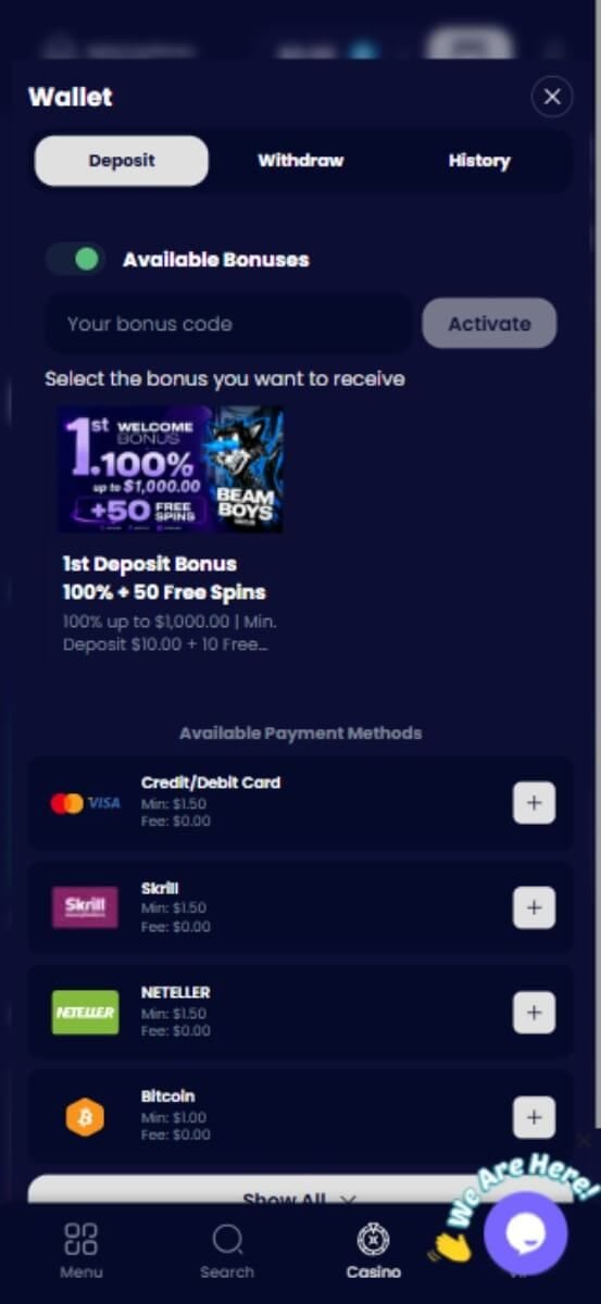 Nocturnal Casino Cashier