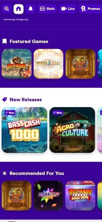 Casumo Casino Games Lobby