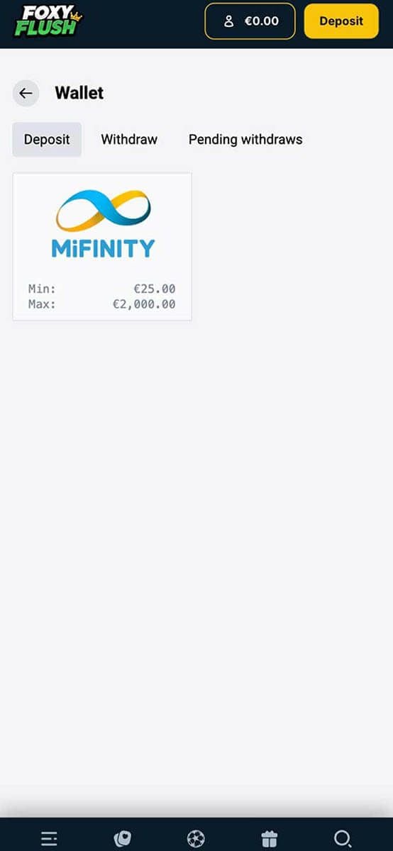 FoxyFlush Casino Payments
