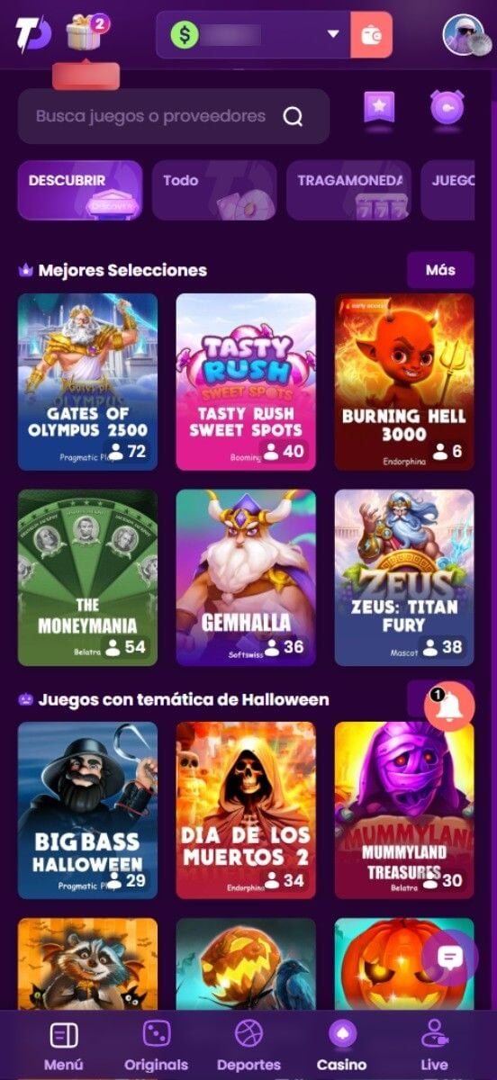 TrustDice Casino juegos