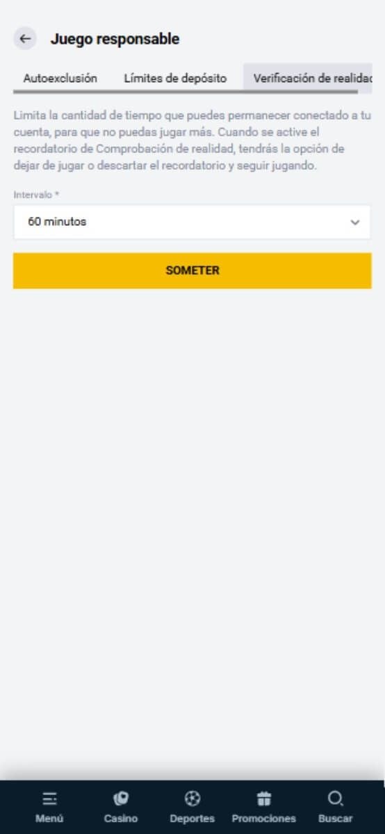 CampeonBet Casino juego responsable
