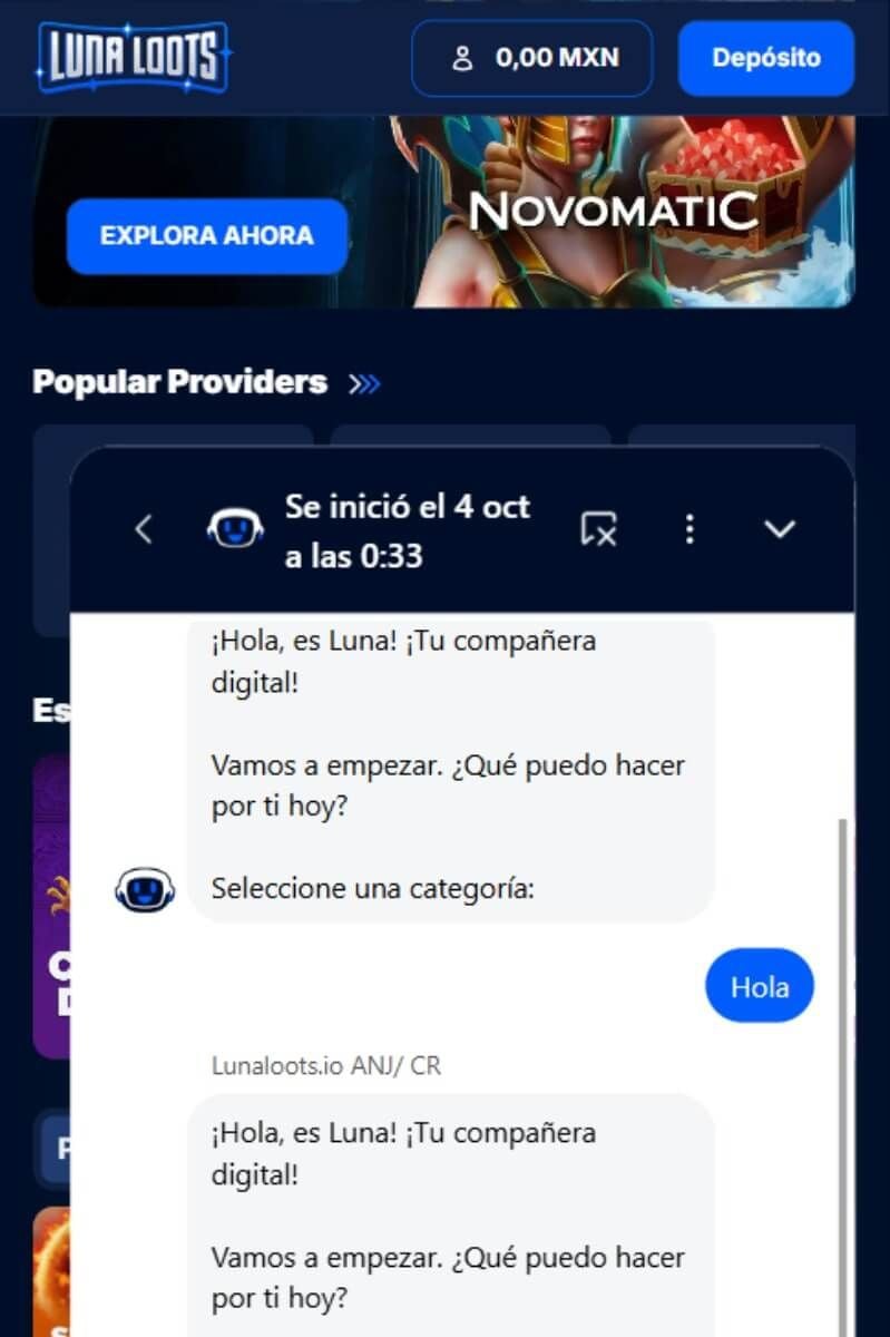LunaLoots soporte