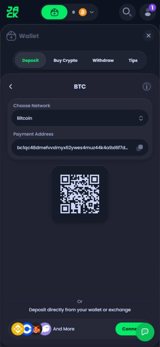 Jack.com Casino Payments