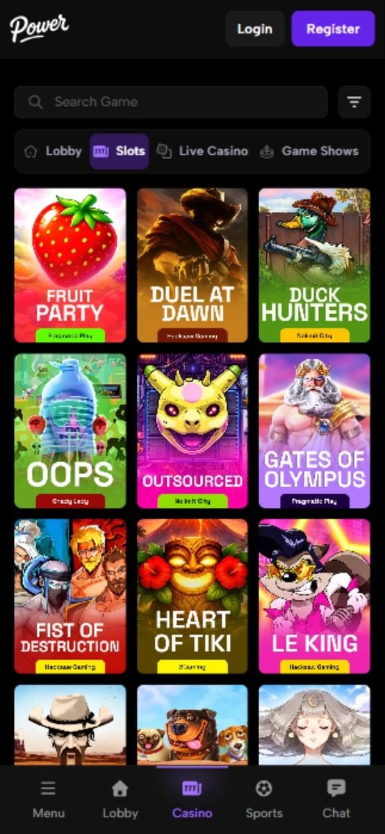 Powerwin games