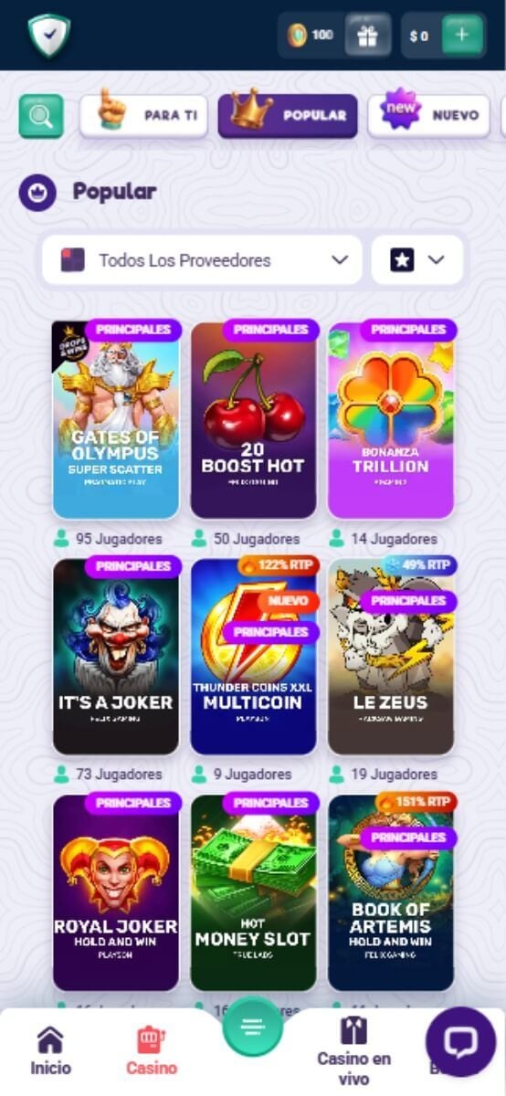 SafeCasino Juegos