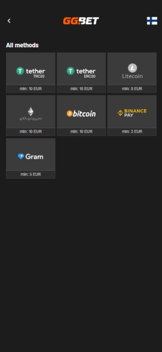 GGBet Casino payment