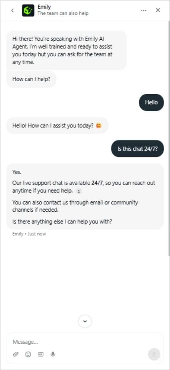 dustbit casino live chat