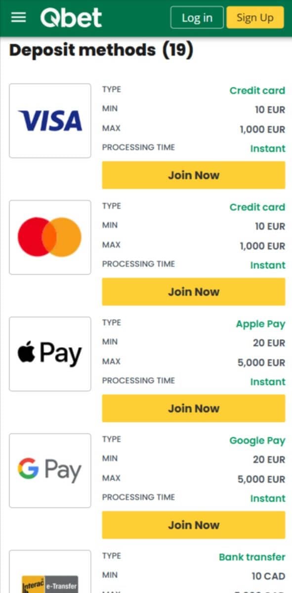 Qbet Cashier