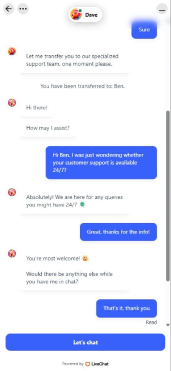 BitStarz Casino Kundensupport