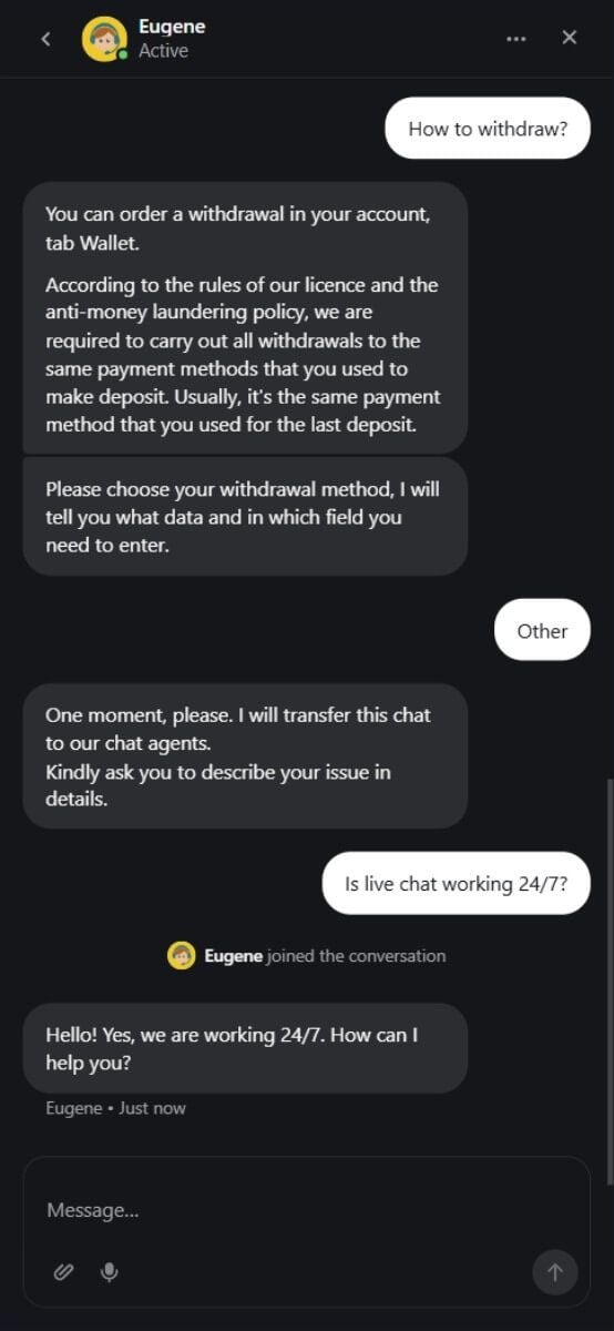 Retro Bet Casino Support