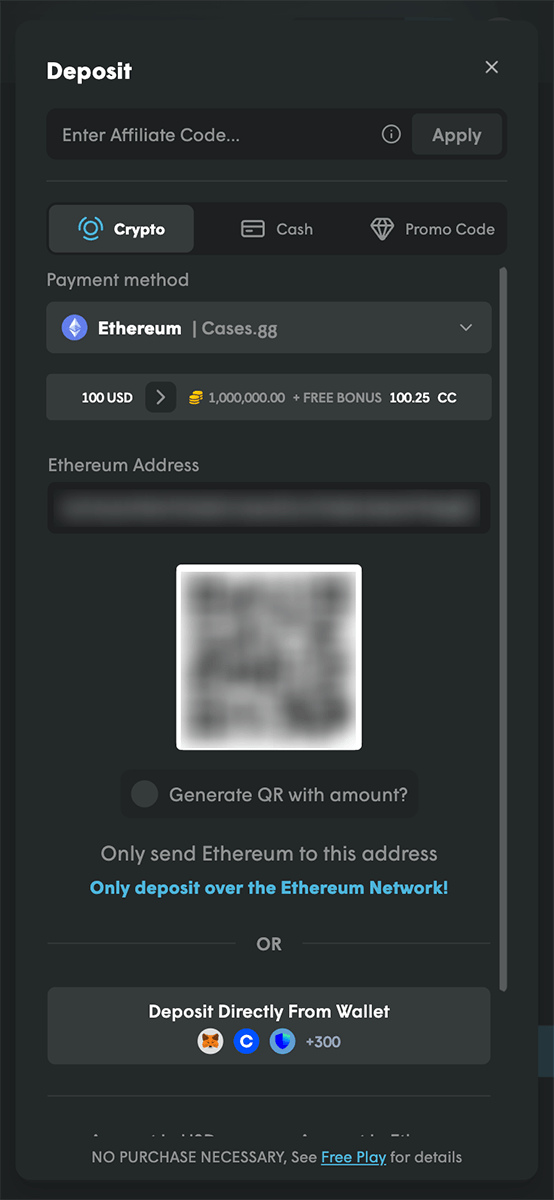 Cases.gg Casino Payments