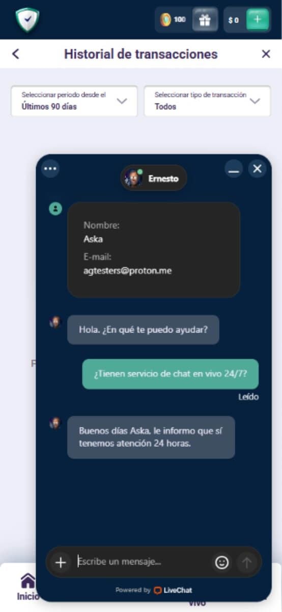 SafeCasino Atención al cliente
