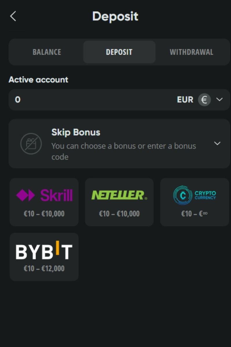 Drip Casino payments