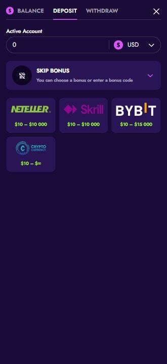Irwin Casino payments