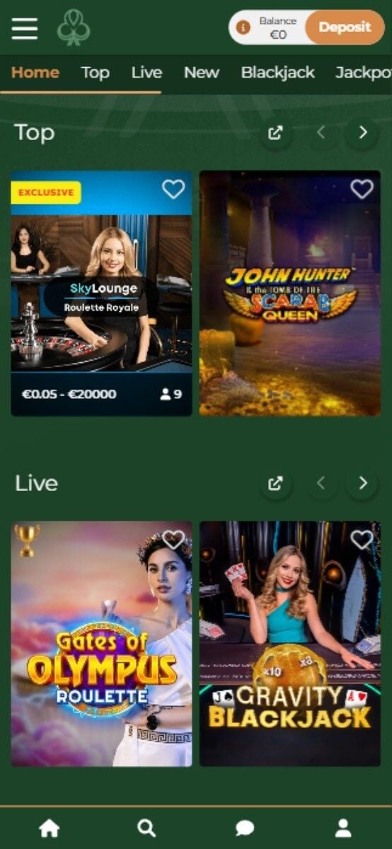Dublinbet Casino games section