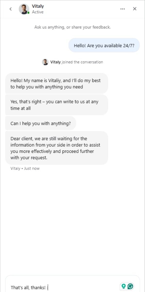 Betico Customer Support