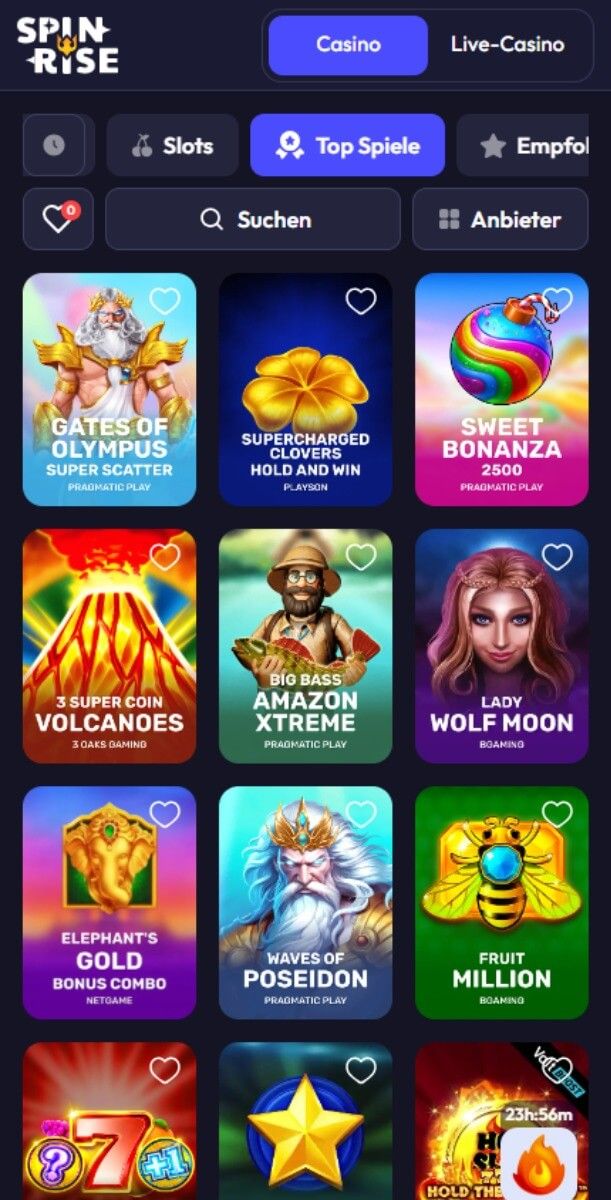 Spinrise Casino Spiele