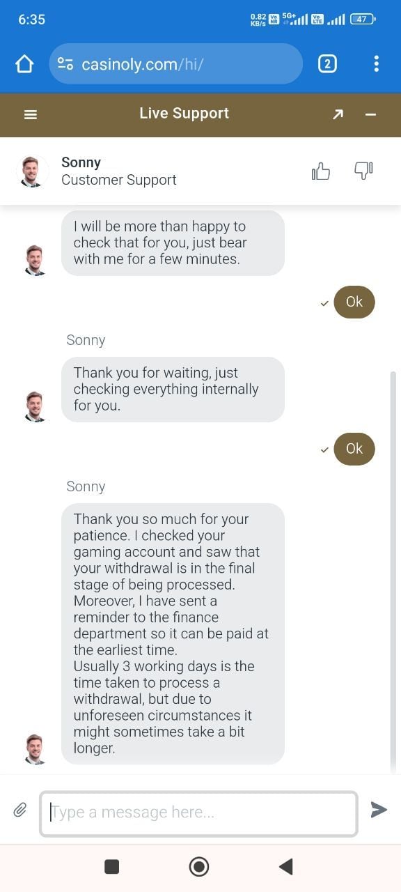 Casinoly casinò online