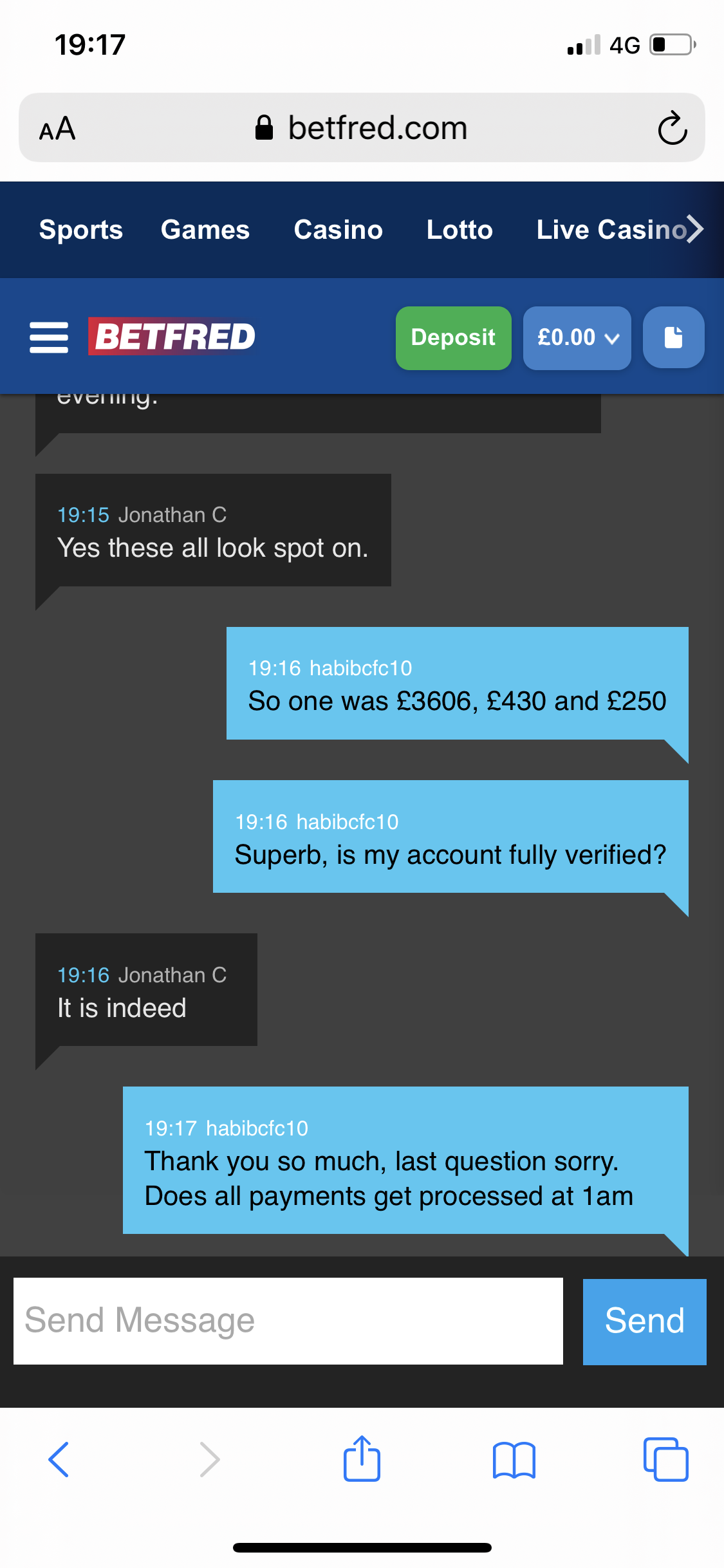 Betfred Casino Withdrawal and payments Complaint Resolved AskGamblers